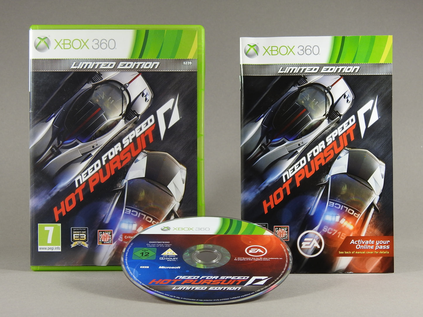 Xbox 360 Videospiel Need for Speed Hot Pursuit Hülle mit Anleitung und Disc