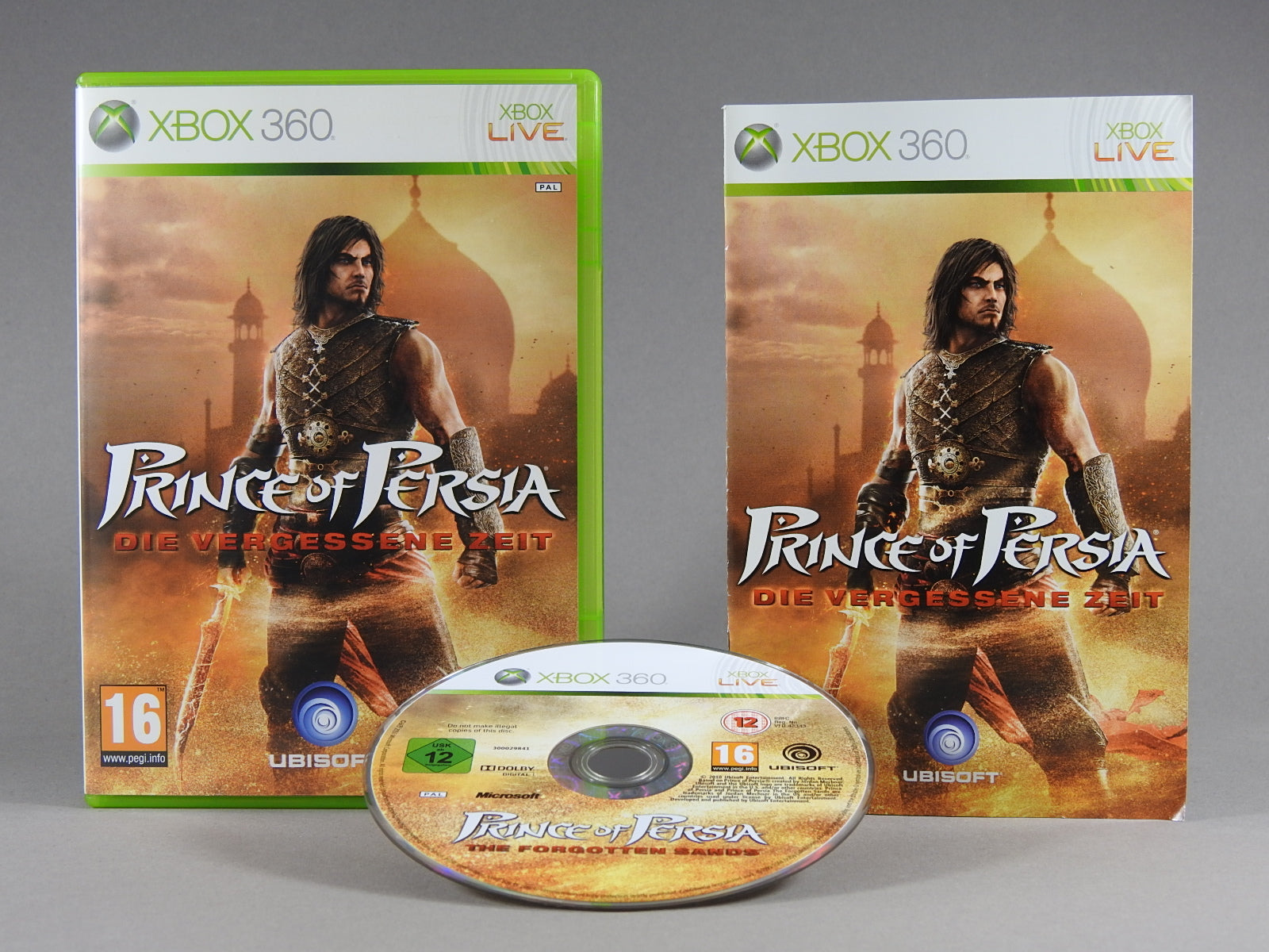 Xbox 360 Videospiel Prince of Persia Die vergessene Zeit Hülle mit Anleitung und Disc