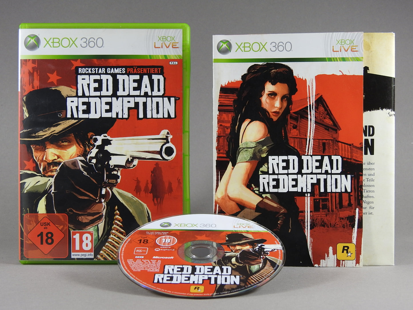 Xbox 360 Videospiel Red Dead Redemption Hülle mit Anleitung und Disc