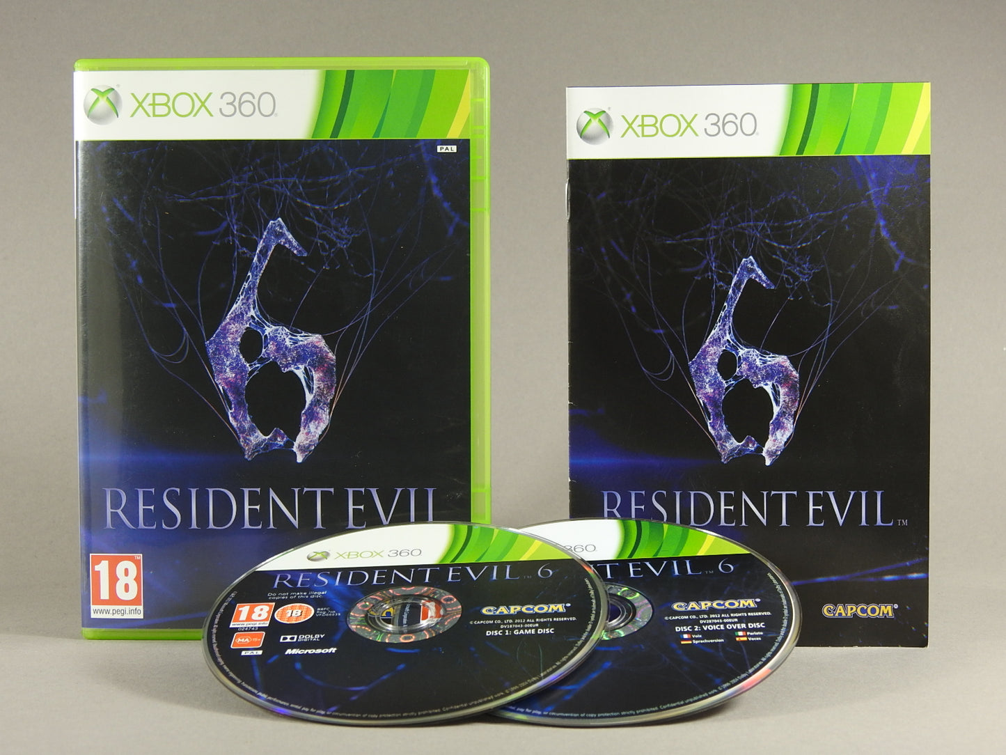 Xbox 360 Videospiel Resident Evil 6 Hülle mit Anleitung und Disc