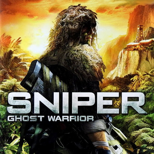 Xbox 360 Videospiel Sniper Ghost Warrior Hülle mit Anleitung und Disc