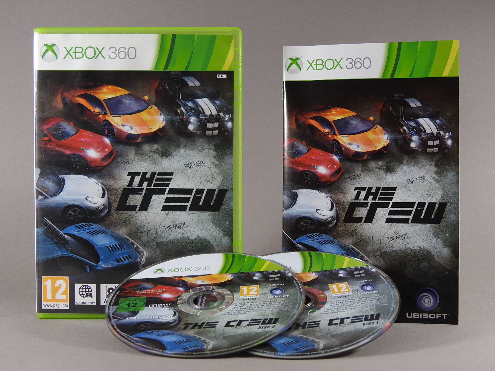 Xbox 360 Videospiel The Crew Hülle mit Anleitung und Disc
