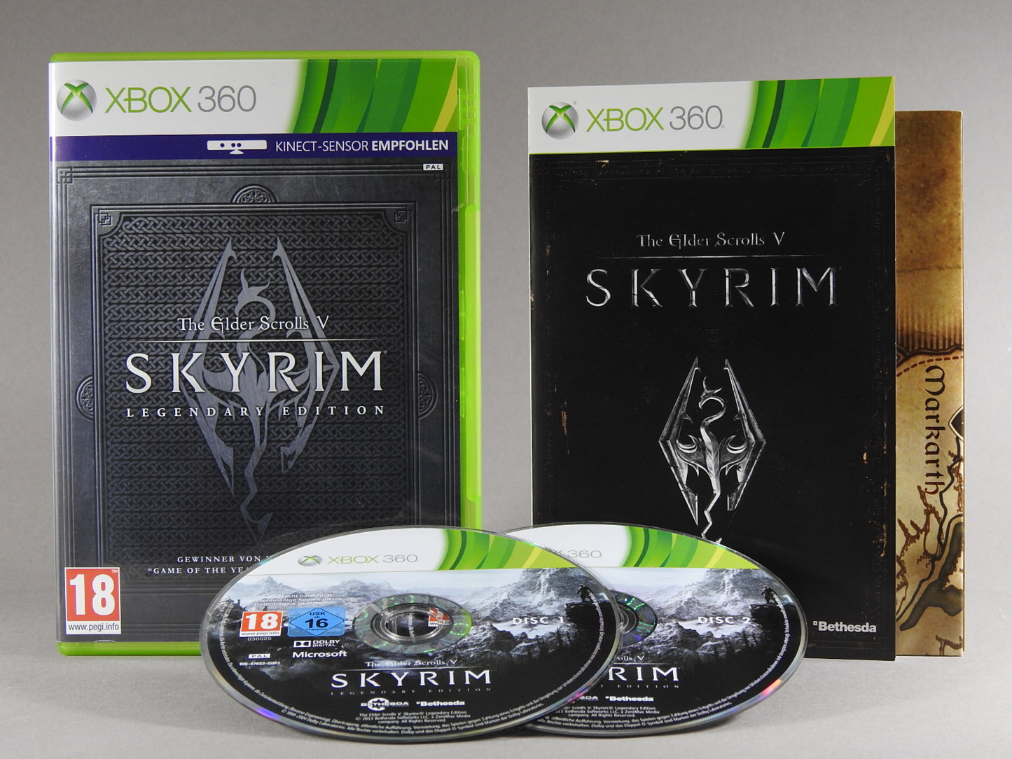 Xbox 360 Videospiel The Elder Scrolls 5 Skyrim Legendary Edition Hülle mit Anleitung und Disc