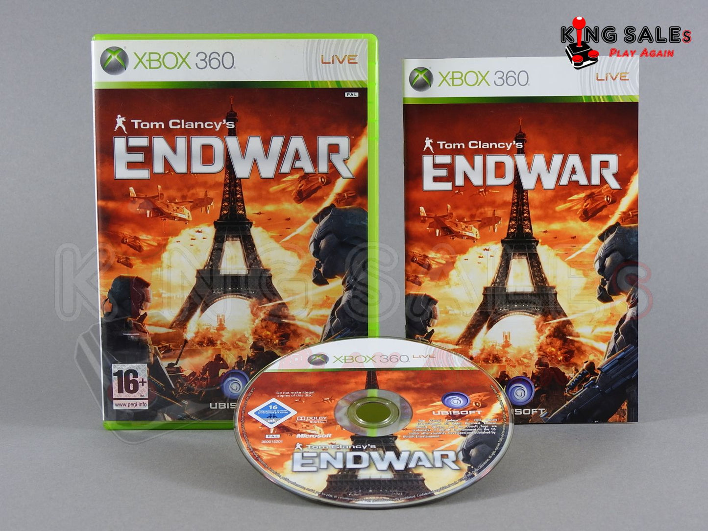 Xbox 360 Videospiel Tom Clancys Endwar Hülle mit Anleitung und Disc