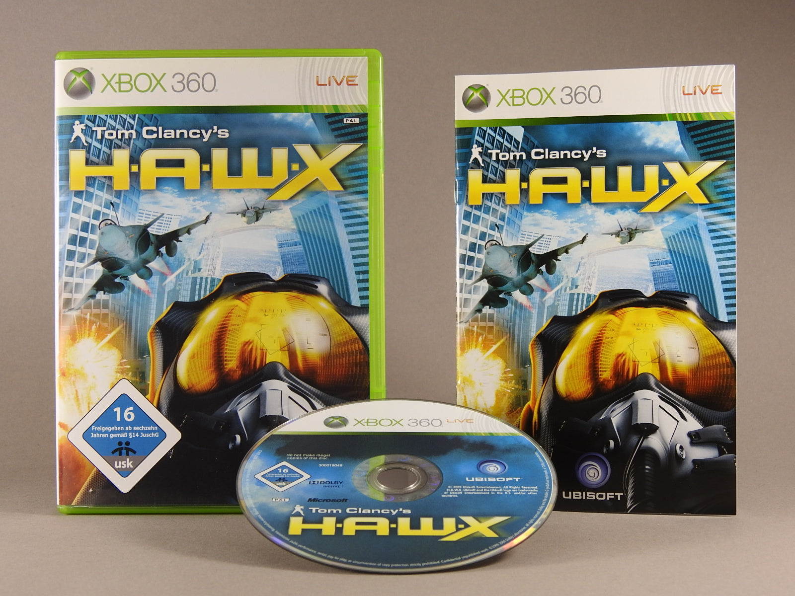 Xbox 360 Videospiel Tom Clancys Hawk Hülle mit Anleitung und Disc