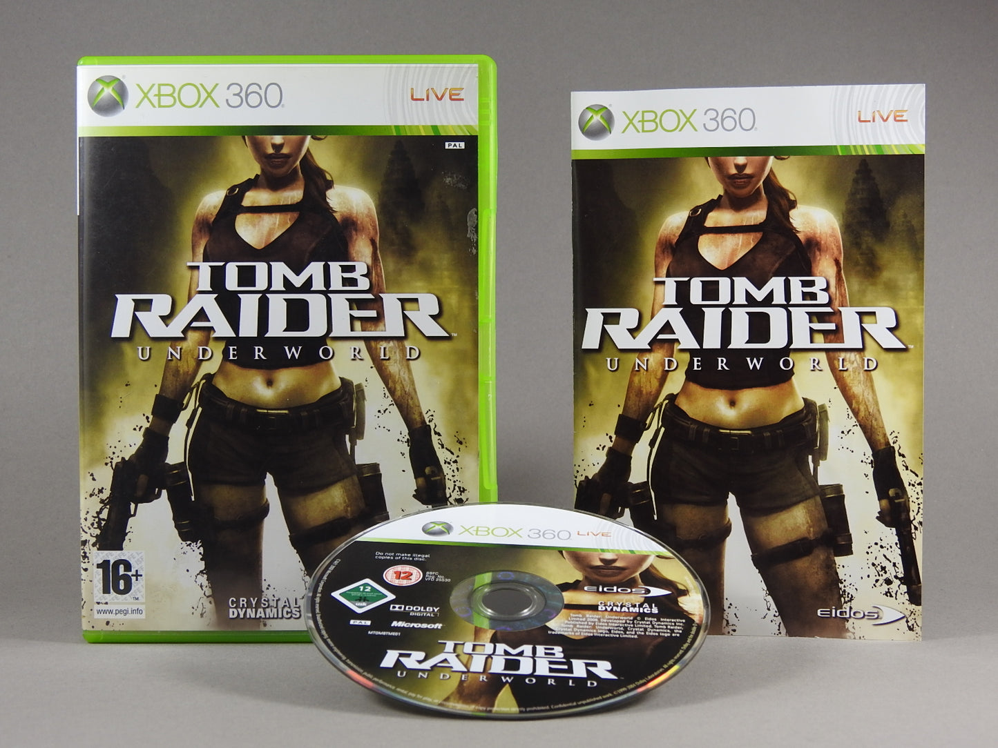 Xbox 360 Videospiel Tomb Raider Underworld Hülle mit Anleitung und Disc