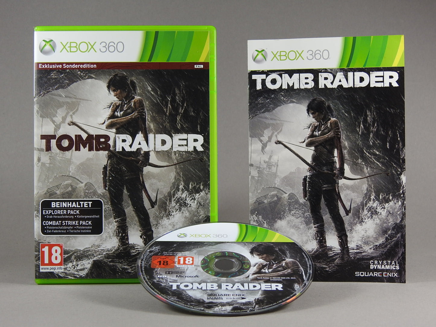 Xbox 360 Videospiel Tomb Raider Hülle mit Anleitung und Disc