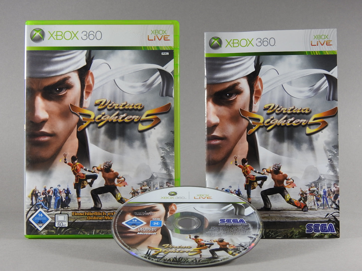 Xbox 360 Videospiel Virtua Fighter 5 Hülle mit Anleitung und Disc