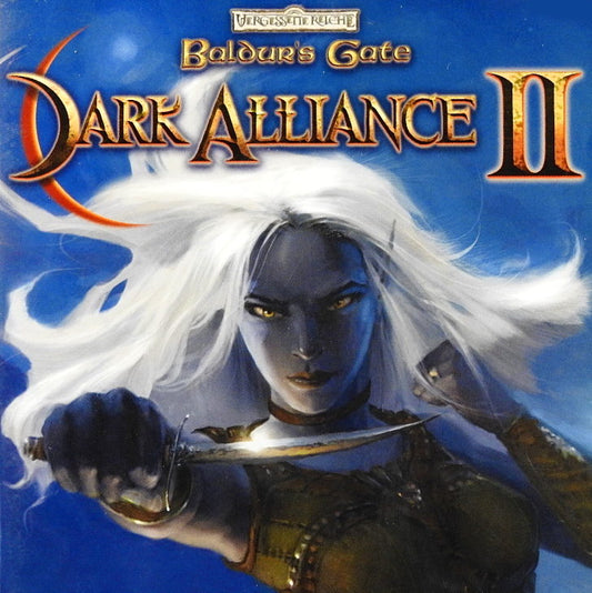 Xbox Videospiel Baldurs Gate Dak Alliance 2 Hülle mit Anleitung und Disc