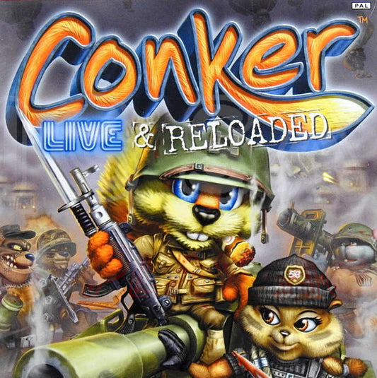 Xbox Videospiel Conker Live and Reloaded Hülle mit Anleitung und Disc