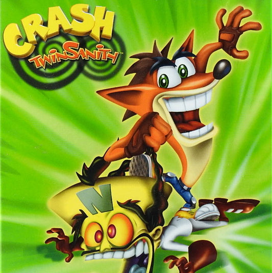 Xbox Videospiel Crash Bandicoot Twinsanity Hülle mit Anleitung und Disc