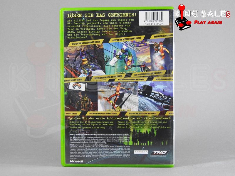 Xbox Videospiel Durk Summit Cover von hinten