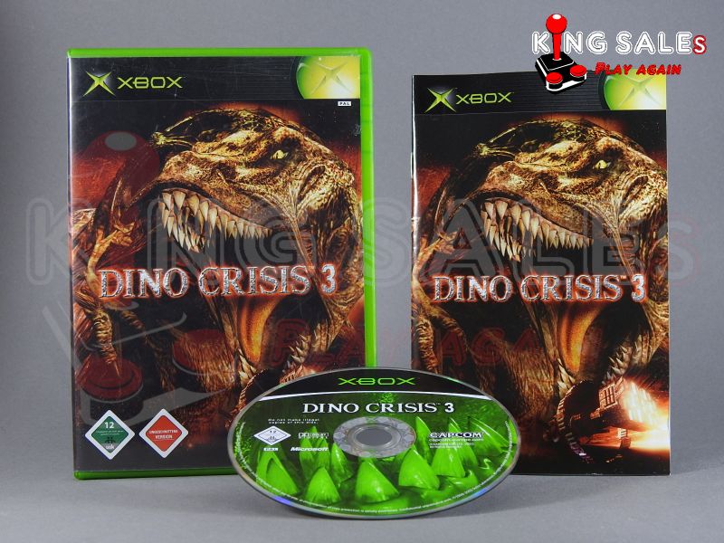 Xbox Videospiel Dino Crisis 3 Hülle mit Anleitung und Disc