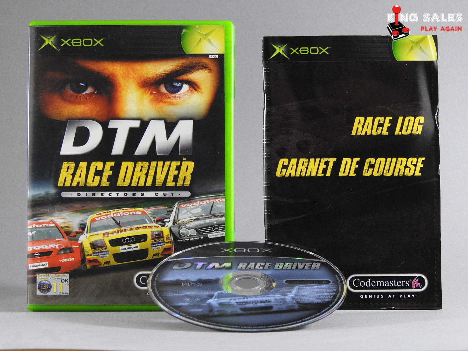 Xbox Videospiel DTM Race Driver Hülle mit Anleitung und Disc