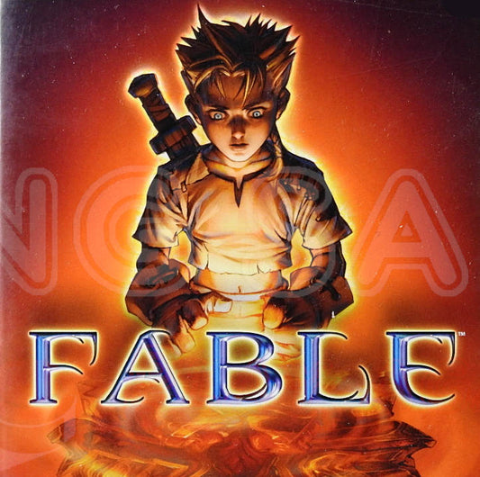 Xbox Videospiel Fable Hülle mit Anleitung und Disc