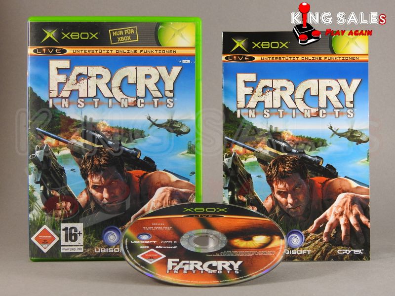 Xbox Videospiel Far Cry Instincts Hülle mit Anleitung und Disc