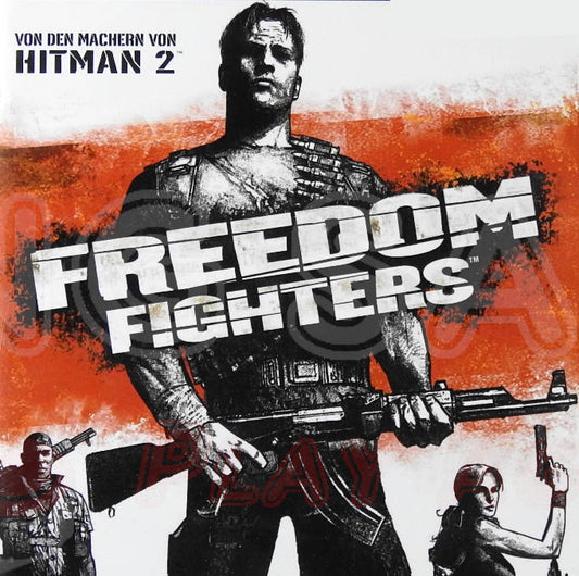 Xbox Videospiel Freedom Fighters Hülle mit Anleitung und Disc