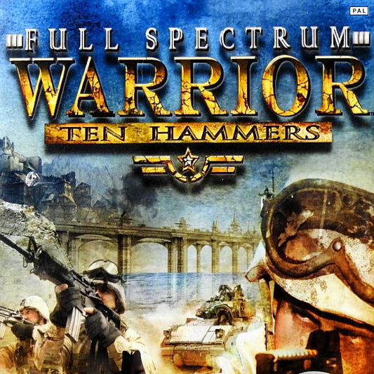 Xbox Videospiel Full Spectrum Warriors Ten Hammers Hülle mit Anleitung und Disc