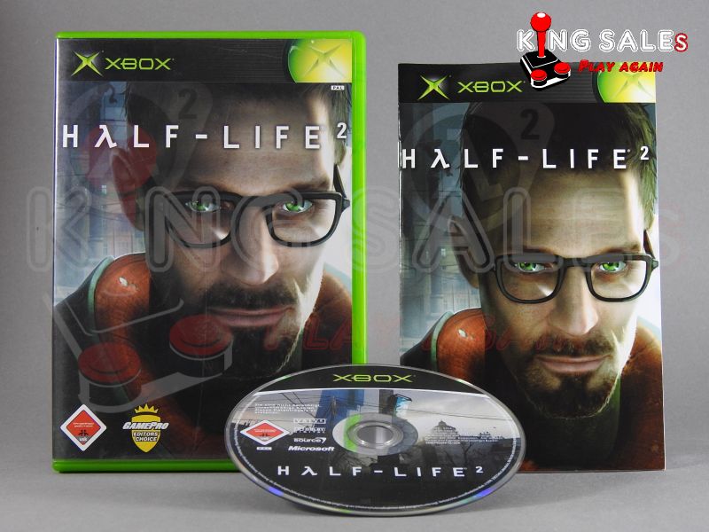 Xbox Videospiel Half Life 2 Hülle mit Anleitung und Disc