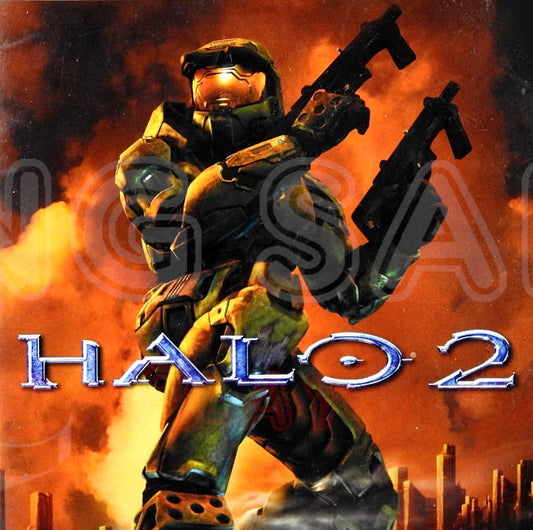 Xbox Videospiel Halo 2 Hülle mit Anleitung und Disc