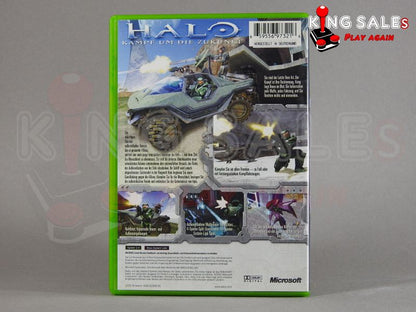 Xbox Videospiel Halo Kampf um die Zukunft Cover von hinten