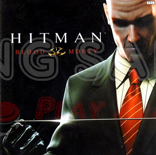 Xbox Videospiel Hitman Blood Money Hülle mit Anleitung und Disc