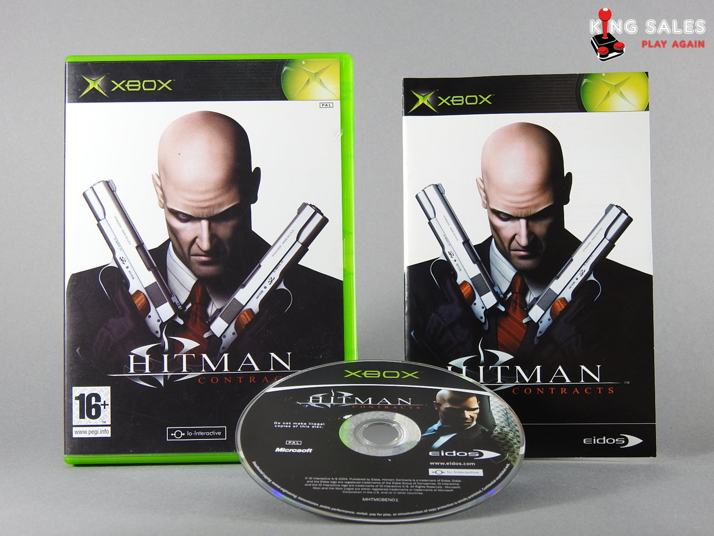 Xbox Videospiel Hitman Contracts Hülle mit Anleitung und Disc