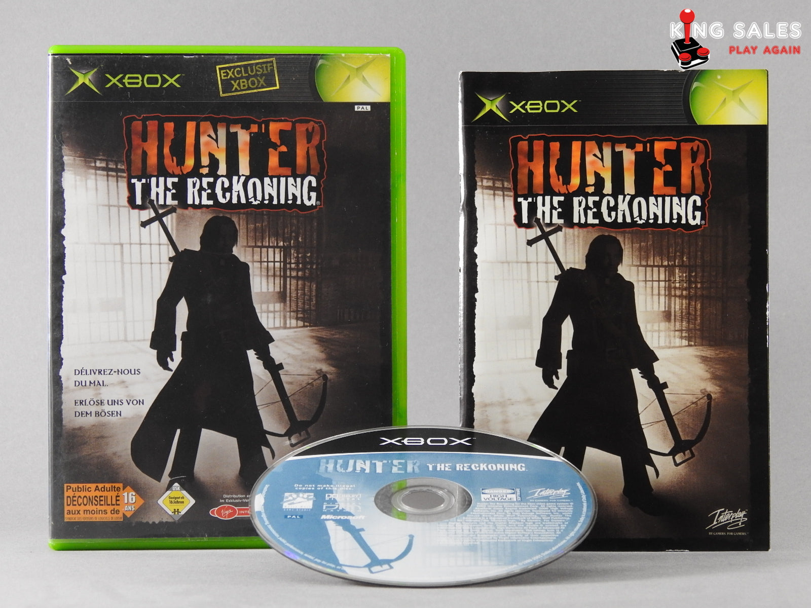 Xbox Videospiel Hunter The Reckoning Hülle mit Anleitung und Disc