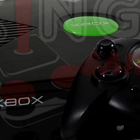 Xbox Konsole der ersten Generation mit grossem Xbox Controller