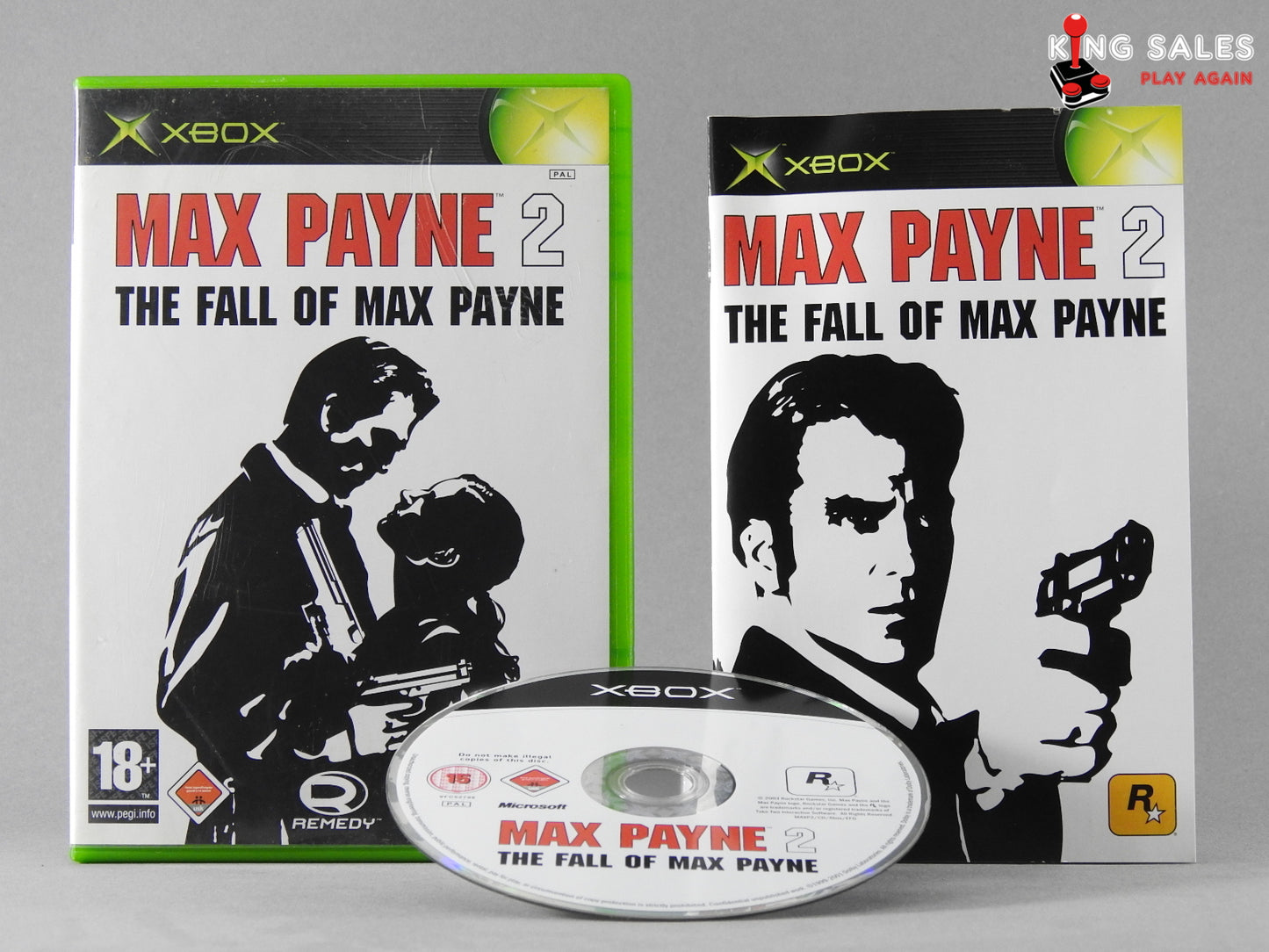 Xbox Videospiel Max Payne 2 Hülle mit Anleitung und Disc