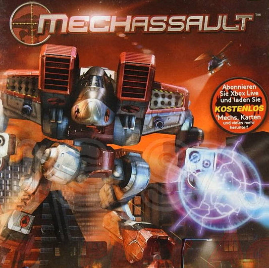 Xbox Videospiel Mechassault Hülle mit Anleitung und Disc