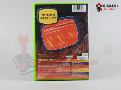 Xbox Videospiel Midway Arcade Treasures Cover von hinten