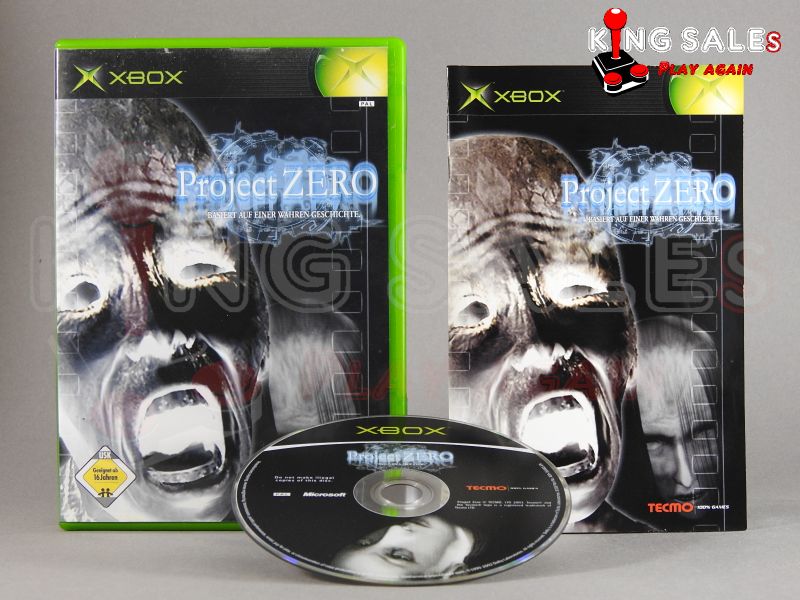 Xbox Videospiel Project Zero Hülle mit Anleitung und Disc