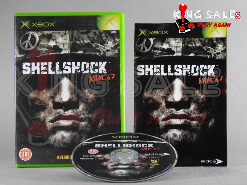 Xbox Videospiel Shellshock NAM 67
Hülle mit Anleitung und Disc