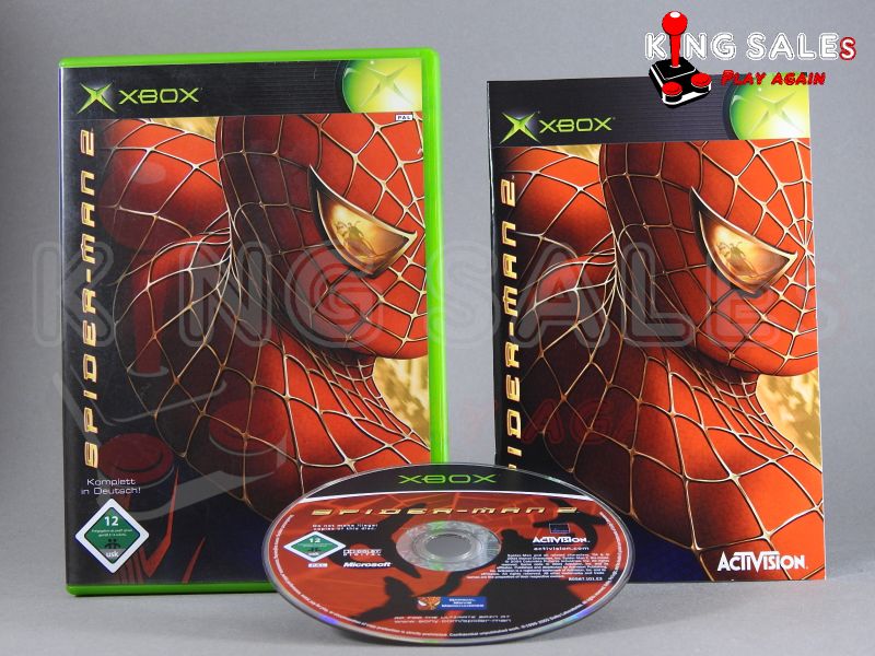 Xbox Videospiel Spider-Man 2
Hülle mit Anleitung und Disc