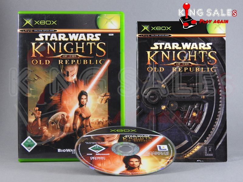 Xbox Videospiel Star Wars Knights of the Old Republic Hülle mit Anleitung und Disc