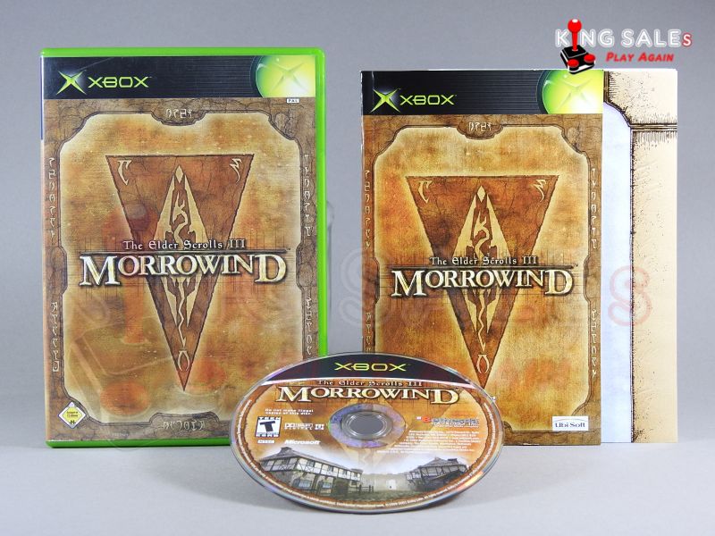 Xbox Videospiel The Elder Scrolls 3 Morrowind
Hülle mit Anleitung und Disc