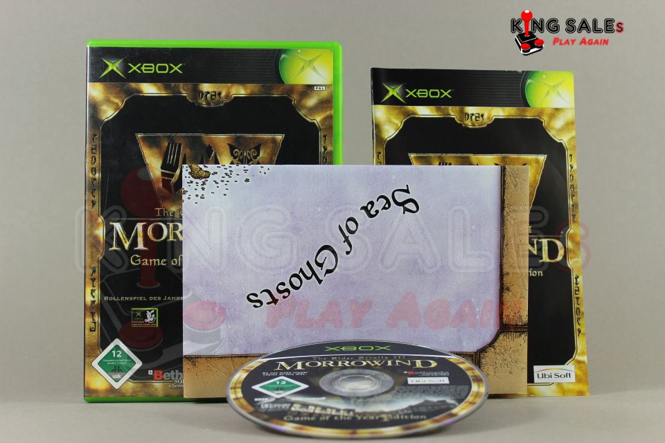 Xbox Videospiel The Elder Scrolls 3 Morrowind Game of the Year Edition
Hülle mit Anleitung, Karte und Disc