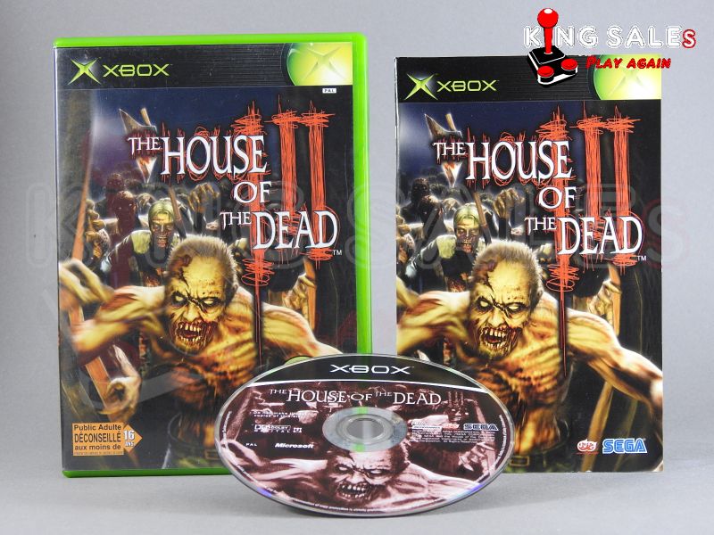 Xbox Videospiel The House of the Dead III Hülle mit Anleitung und Disc