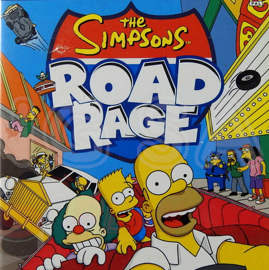 Xbox Videospiel The Simpsons Road Rage Hülle mit Anleitung und Disc