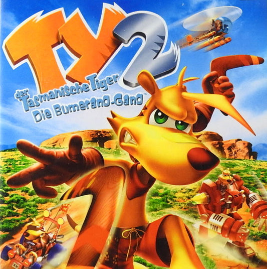 Xbox Videospiel Ty der Tasmanische Tiger 2 Die Bumerang Gang Hülle mit Anleitung und Disc