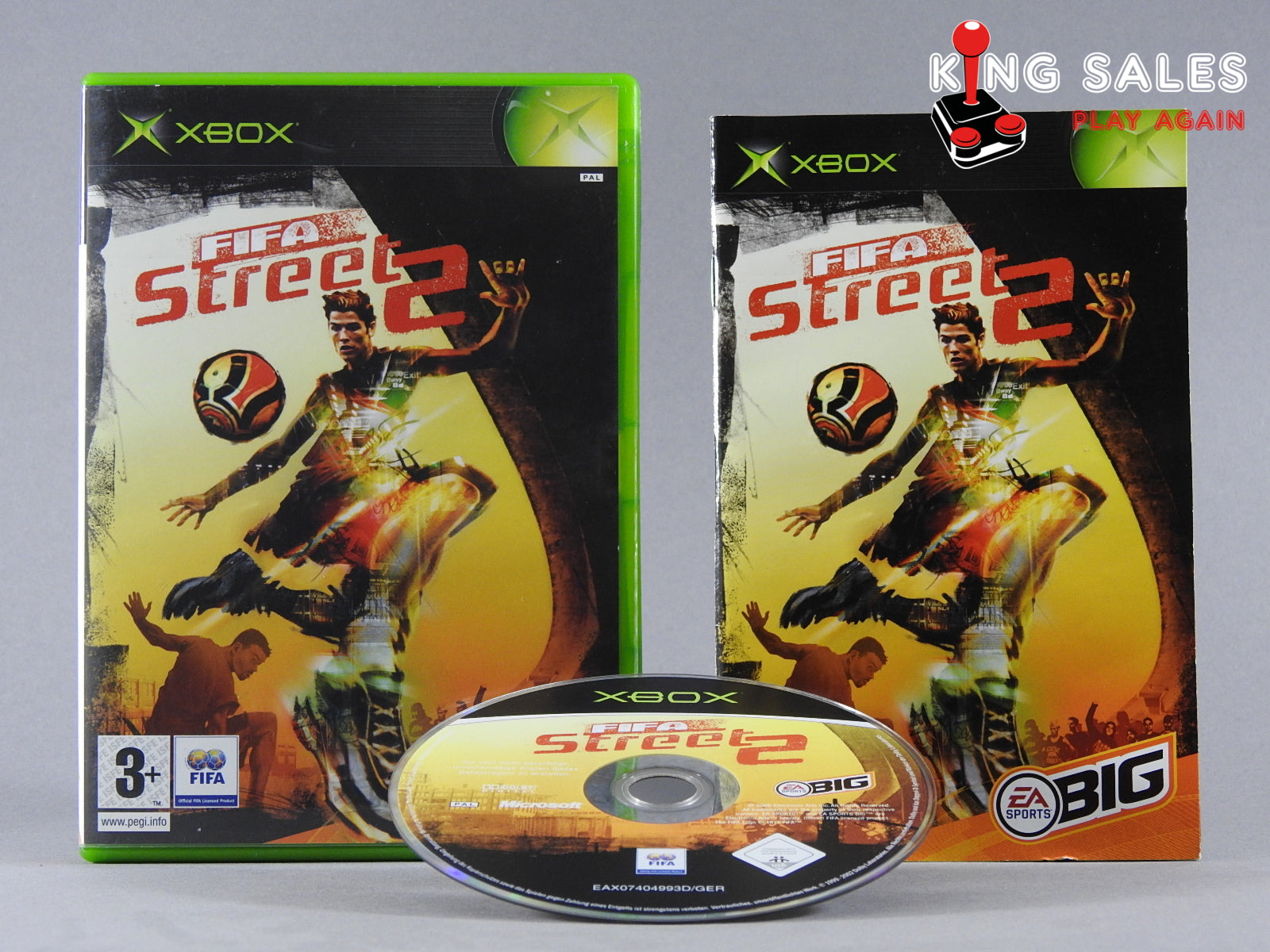 Xbox Videospiel Fifa STreet 2 Hülle mit Anleitung und Disc