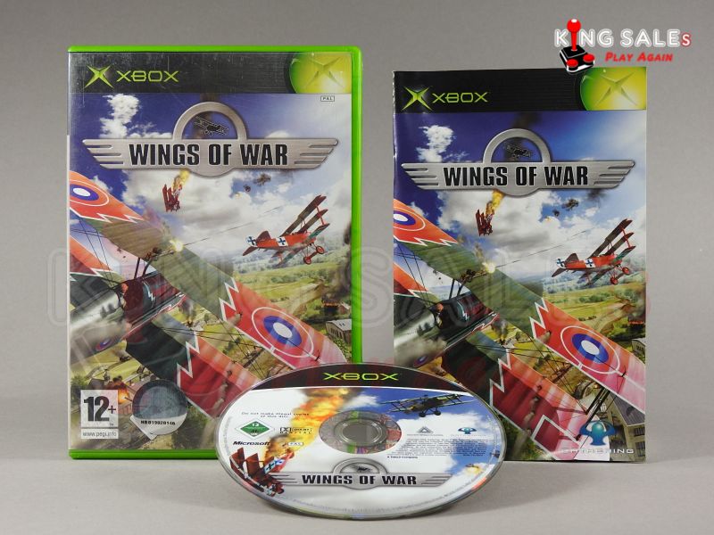 Xbox Videospiel Wings of War Hülle mit Anleitung und Disc